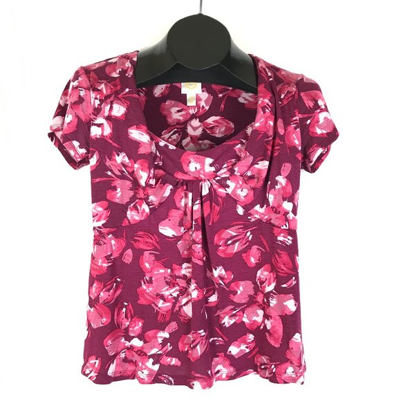 Anthropologie Ric Rac Floral Print Top Women's Medium Spring Career Casual - Picture 1 of 10